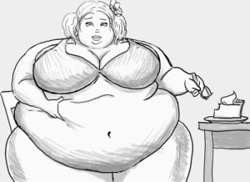girl with serious methadone weight gain