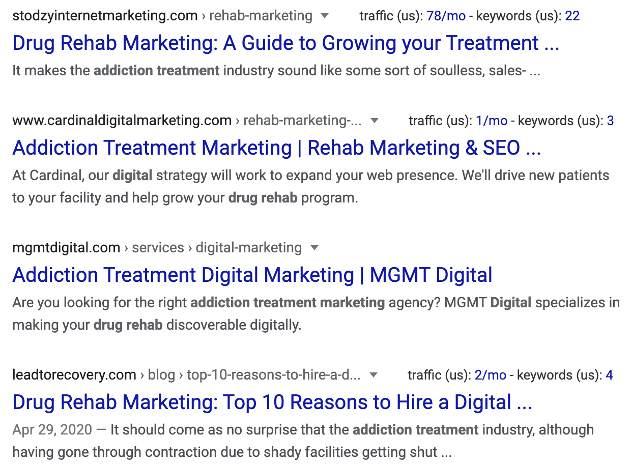 digital marketing agencies for drug rehab business growth